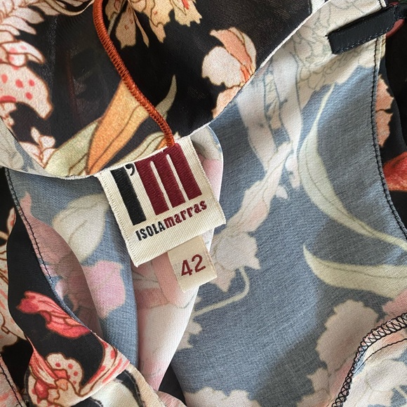 I'M ISOLA MARRAS 3/4 length summer floral dress - Picture 4 of 5